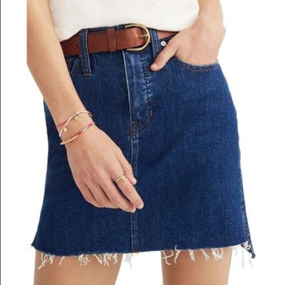 Madewell Step Hem Mini Skirt NWT